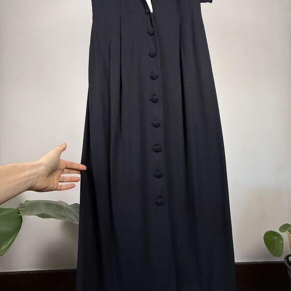 Vintage Romantic Floral Embroidery Vintage Ankle Length Dress - Picture 5 of 9